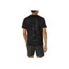 Asics Embossed Pattern Crew Neck T-Shirt Men Tops Black 2011D012-001