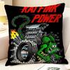 Modification Culture Choppers RRat Fink  Natural Linen Organic Fabric DoubleSided Printing Sofa Home Decor Gift Pillow Case