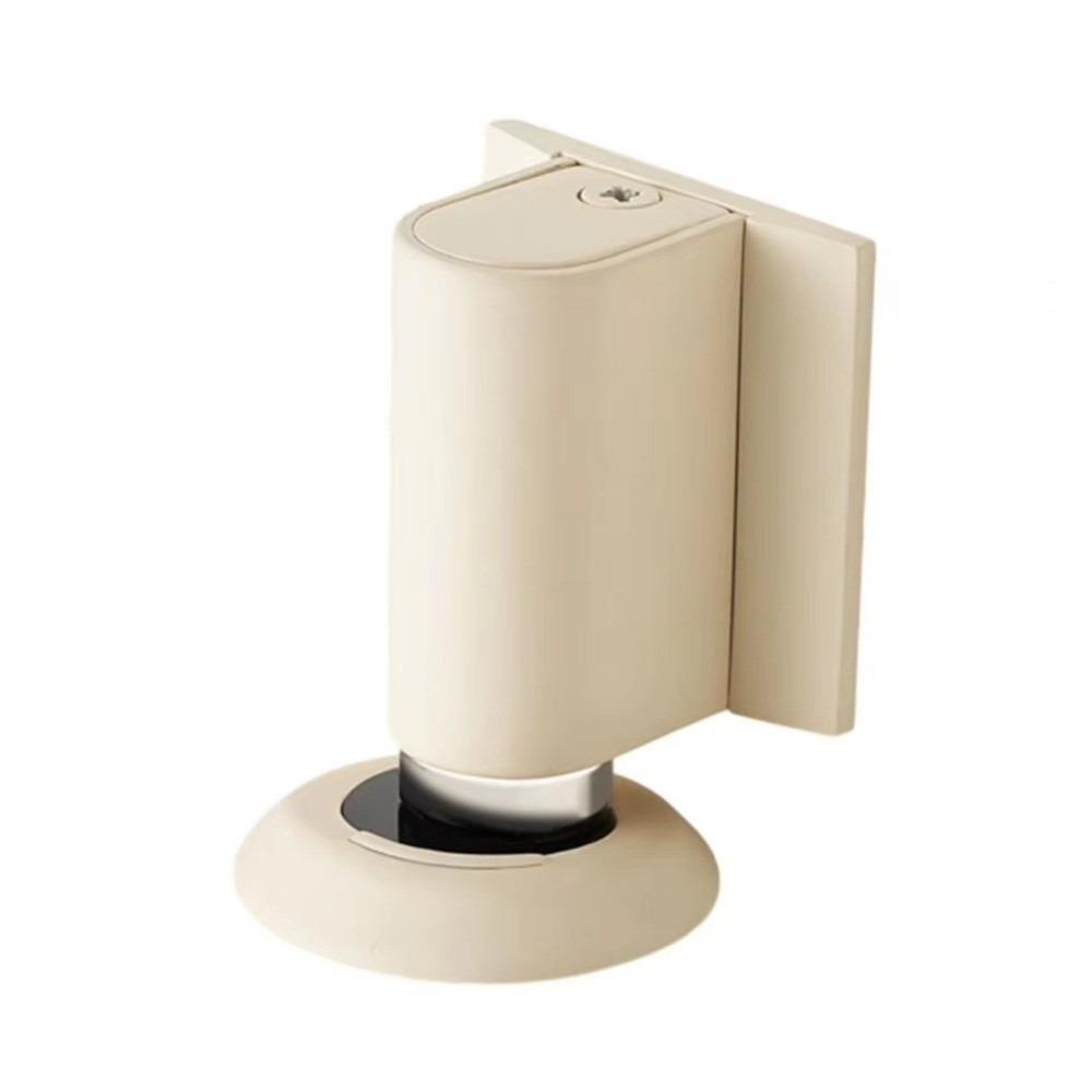 Anti-Collision Magnetic Door Stopper Windproof Design Heavy Duty Door Suction Holder Punch-Free Installation Floor Mounted