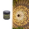 Solar Mandala Lantern Wall Lamp Outdoor LED Waterproof Fence Lamp for Garden Lawn Estate Porch Courtyard Decoration Wall Light