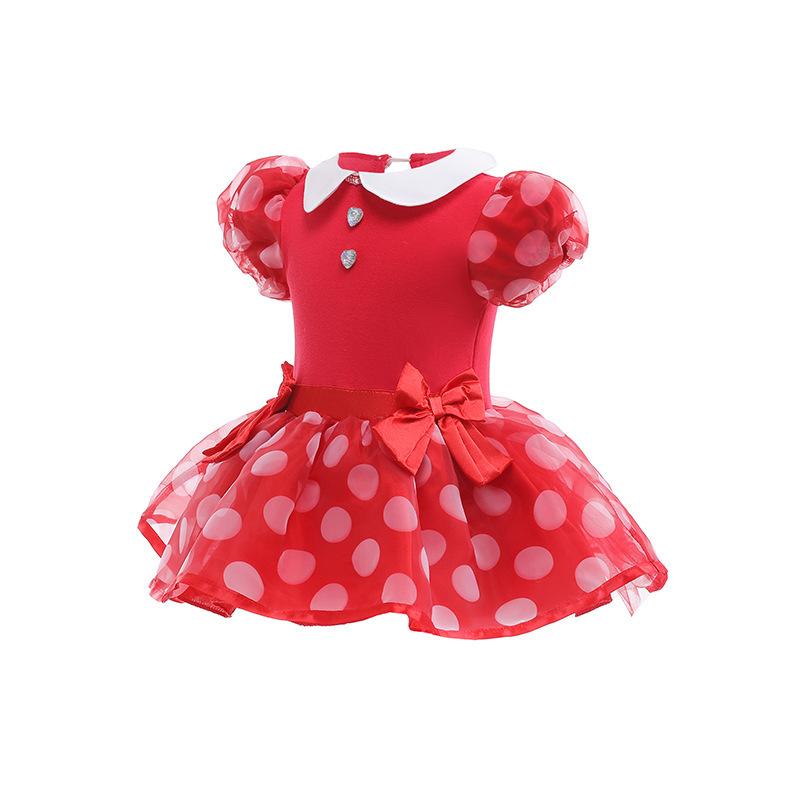 Halloween Mickey Minnie Romper Children's Climbing Suit Baby Onesie Cos Activity Performance Suit Princess Dress