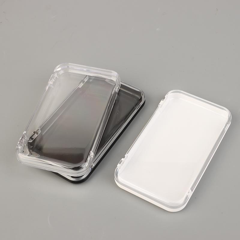 Plastic Clear Jewelry Box Press-On Nail Storage Case Rectangle Storage Box For False Nails Display And Salon Essentials With Lid