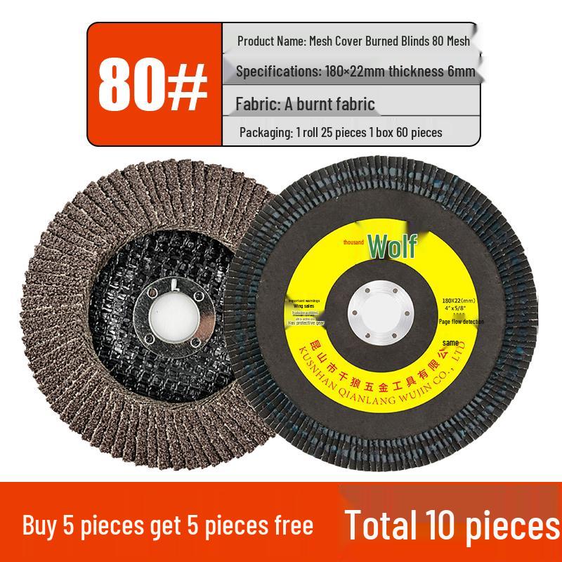 Flap Disc Grinding Wheel for Angle Grinder - 125/150/180mm, Metal & Stainless Steel Sandpaper