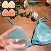 Transparent Thickened Invisible Gathering Silicone Breast Pad Triangular Breast Pad Silicone Fake Breast Pad