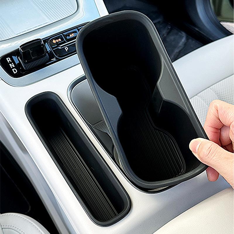 For Geely EX2 / Proton eMAS 5 2026 Silicone Cup Holder Storage Box Center Console Organizer Insert Tray Anti-Slip Cup Holder