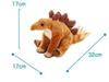 Carolata Stegosaurus Plüschtier Realistisches Dinosaurier Spielzeugpuppe Geschenk Präsent Geburtstag Weihnachtsgeschenk (Sitzserie/Soft Touch) (Zweimal getestet) /