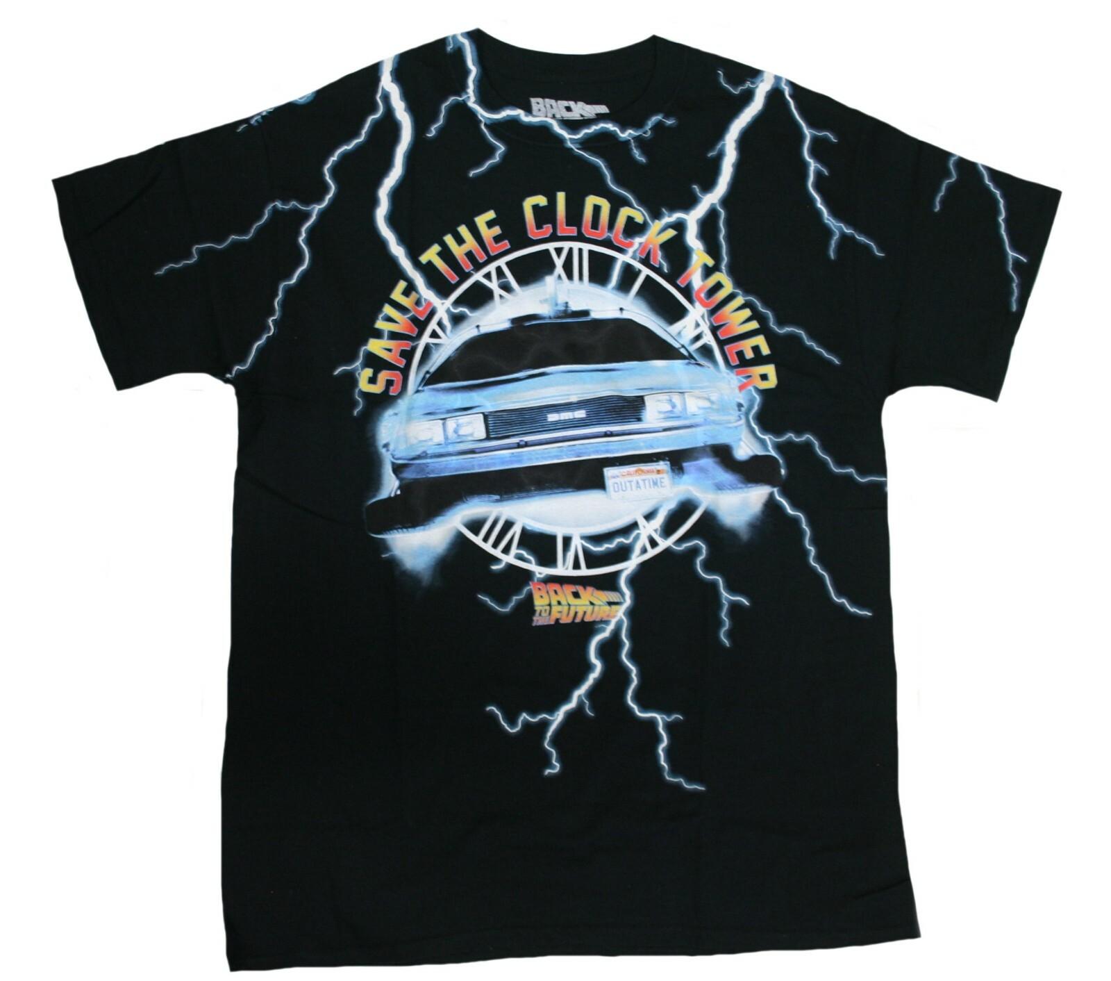 Back To The Future Save The Clock Tower Mens T-Shirt NEW L