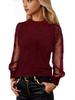 2026 European Glitter Long Sleeve Women's Casual Loose Round Neck T-shirt Top