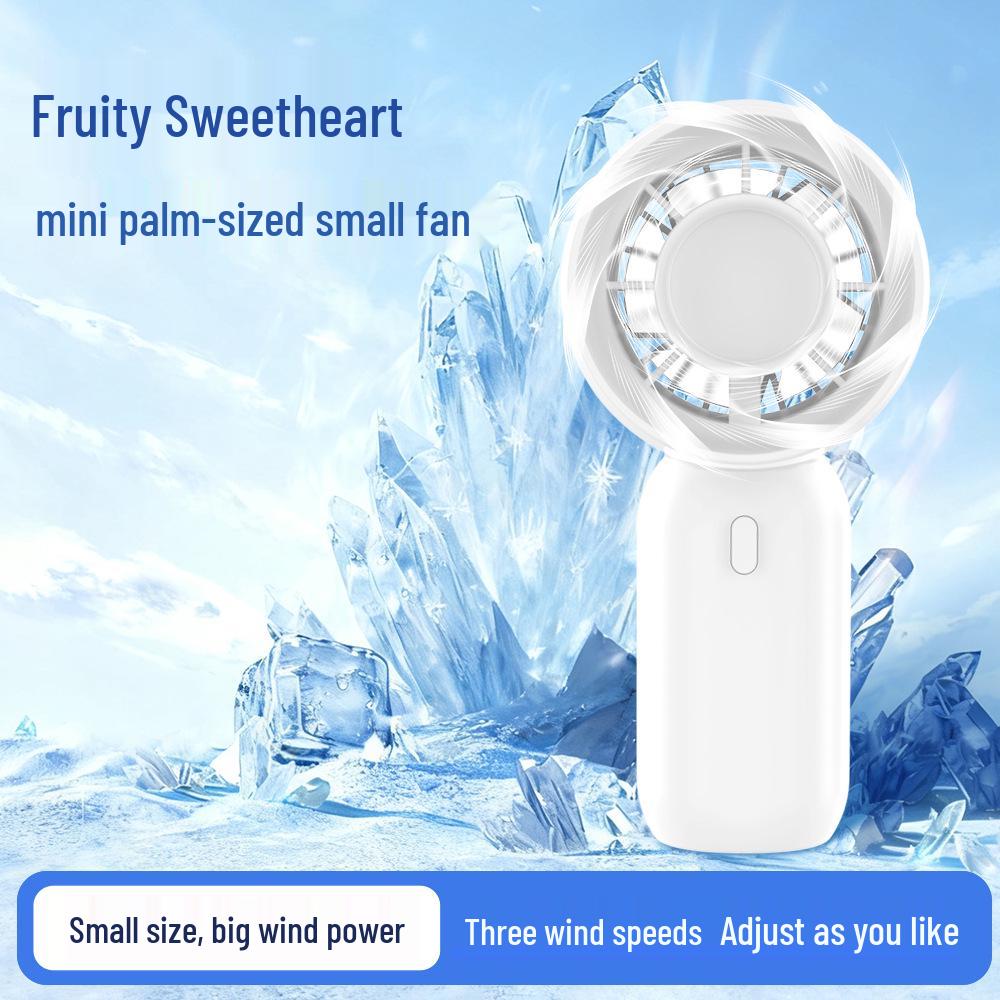 

Portable USB Rechargeable Mini Handheld Fan 71*46.5*144mm белый