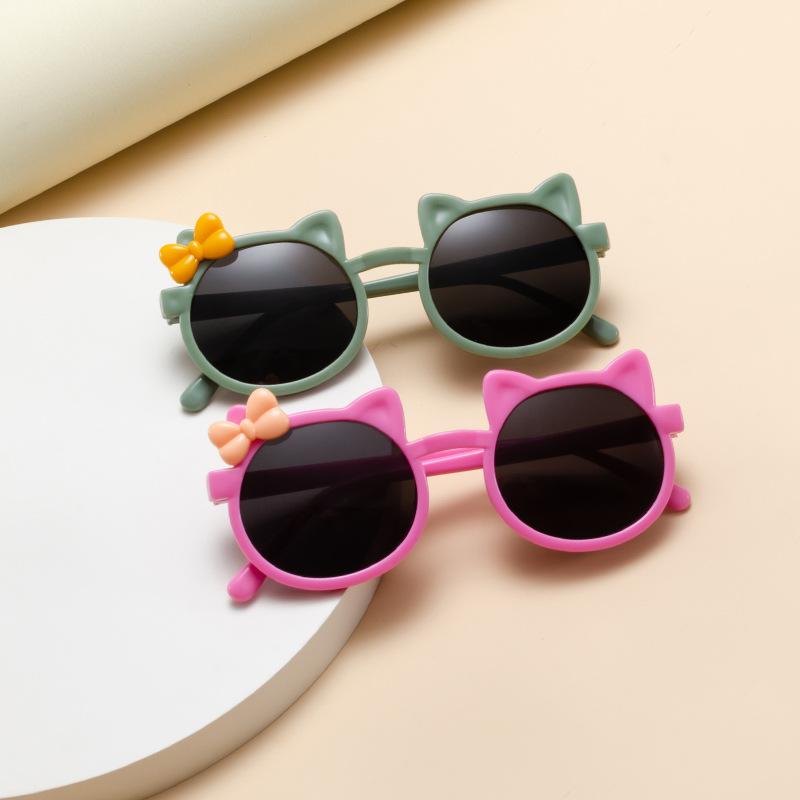 Children'S Sunglasses Cute Bow Cartoon Children'S Fun Sunglasses Shading Girls Sunglasses Multi-Color