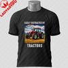Unisexs Funny GerUnisex Tractor TShirt with Du Fährst SUV 100 Cotton Short Sleeve Casual Humor Style Outdoor Sports Tshirt