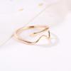 Anillo de dedo ajustable con ondas de agua para mujer, joyería de fiesta, regalo de decoración