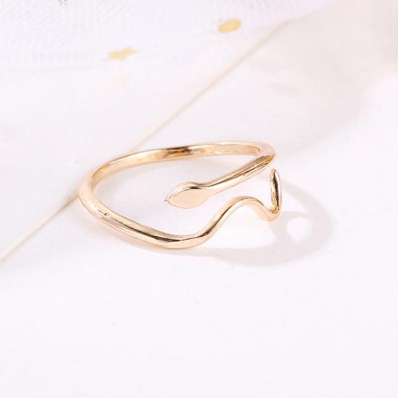 Anillo de dedo ajustable con ondas de agua para mujer, joyería de fiesta, regalo de decoración