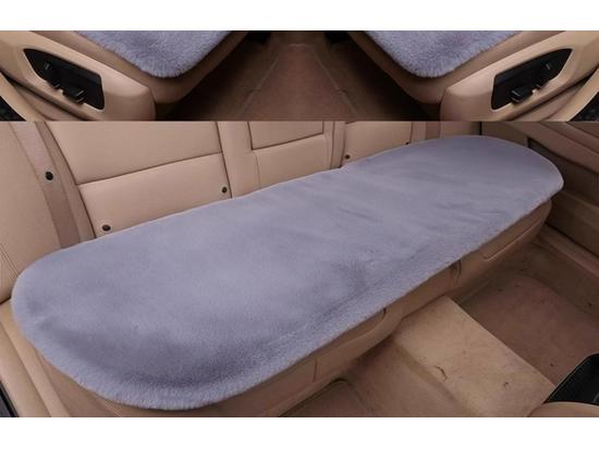 Universal Plush Car Seat Cushion - Thick, Warm, Non-Slip Rabbit Hair for Autumn & Winter