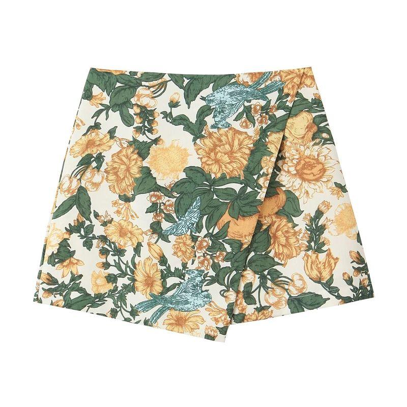 Kaslead New Arrival Women's Clothing Fashion Style Fashion Print Spaghetti-Strap Camisole Top Casual Pantskirt