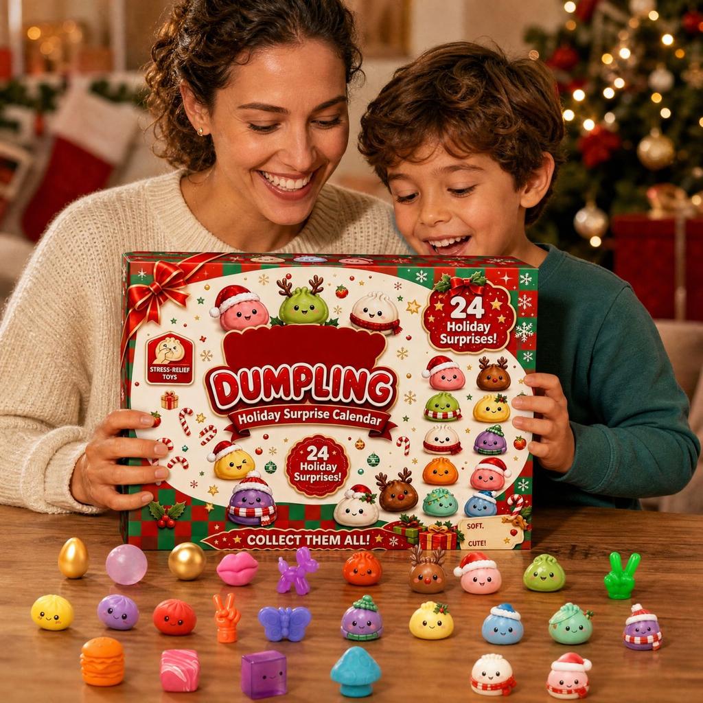 Christmas Advent Calendar with Toys, -Day Countdown Gift for Kids and Adults