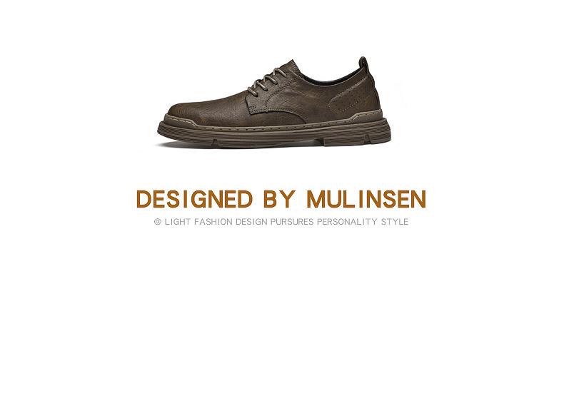 Men's Cowhide Leather Casual Work Shoes - New Formal Business Style