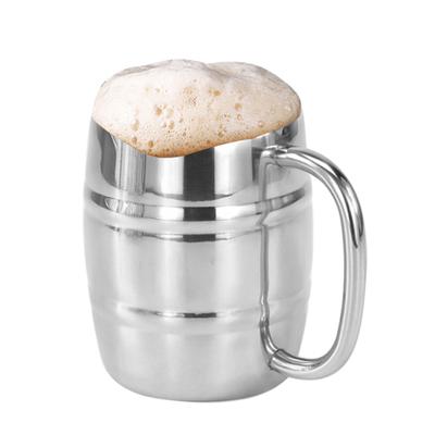 230/300/450 ml cană portabilă cu două straturi din oțel inoxidabil, cafea, bere, ceașcă de băut