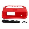 Shockproof Silicone Speaker Storage Bag with Shoulder Strap Anti-Scratch Carrying Case Adjustable for Bose SoundLink Plus