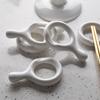 Stacking Ceramic Spoon Rest Set Q Shape Chopsticks Rack Chopsticks Pillow  Dining Table Decoration