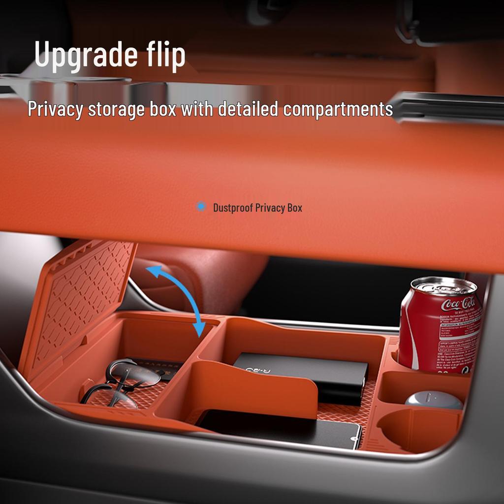 Compatible Silicone Storage Box for Li Auto L6 L7 Center Console - Interior Accessories & Decoration.