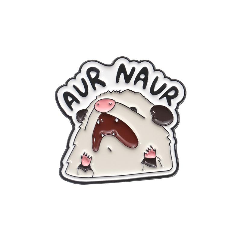 Cute Cartoon Ghost Brooch Anime Movie TV Peripheral Fun Badge Character Decoration Pin Accessory for Clothes Bags