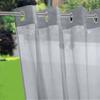 Waterproof Exterior Curtains Solid Color Gazebo Curtains Pergola Curtain  Porch Privacy Sunshade