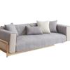 Nordic Simple Solid Color Sofa Cushion Four Seasons Pure Cotton Fabric Non-slip Cotton Seat Cushion Universal Modern Sofa Cover Cover