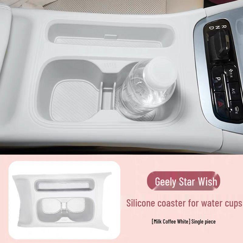 Xingyuan Auto-Mittelkonsolen-Aufbewahrungsbox mit kabellosem Laden und Silikon-Getränkehalter.