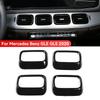 4Pcs Car Air Conditioning Vent Cover Trim Console Dashboard Frame Stickers For Mercedes Benz GLE GLS 2020 Interior Mouldings