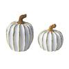 Decorazioni per la casa del Ringraziamento, Decorazioni di zucca autunnale, Zucca decorativa bianco oro, Zucche in resina, Ornamento festivo minimalista, Statuette per