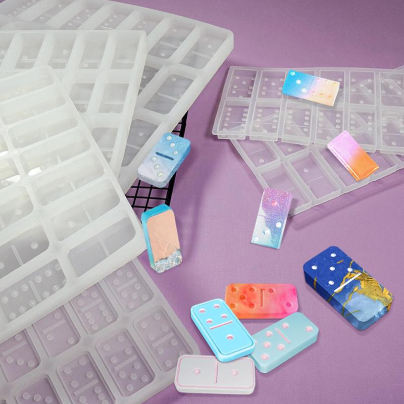 Domino Silicone Molds Jewelry Accessories Cabochons Board Charms DIY Fondant Cake Decor