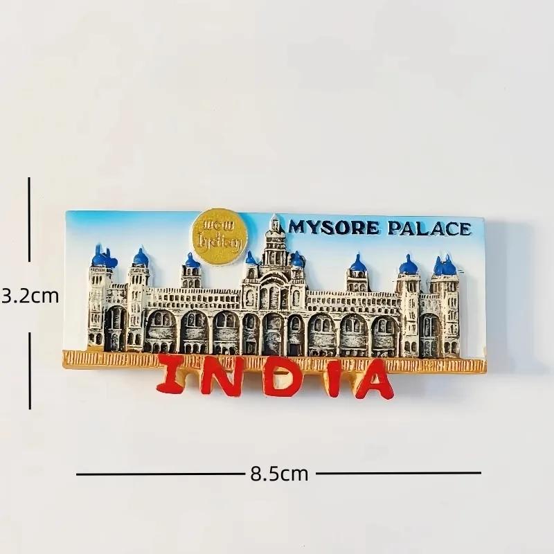 India Souvenirs Bangalore Fridge Magnets Goa Mumbai Mysore Palace Ganesha Ganapati Fridge Stickers Home Decor Wedding Gifts