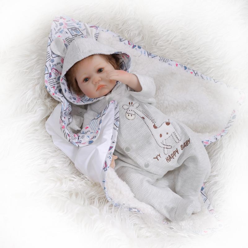 NPK Realistic Silicone Baby Doll - Cute Playhouse Toy Gift 40 cm