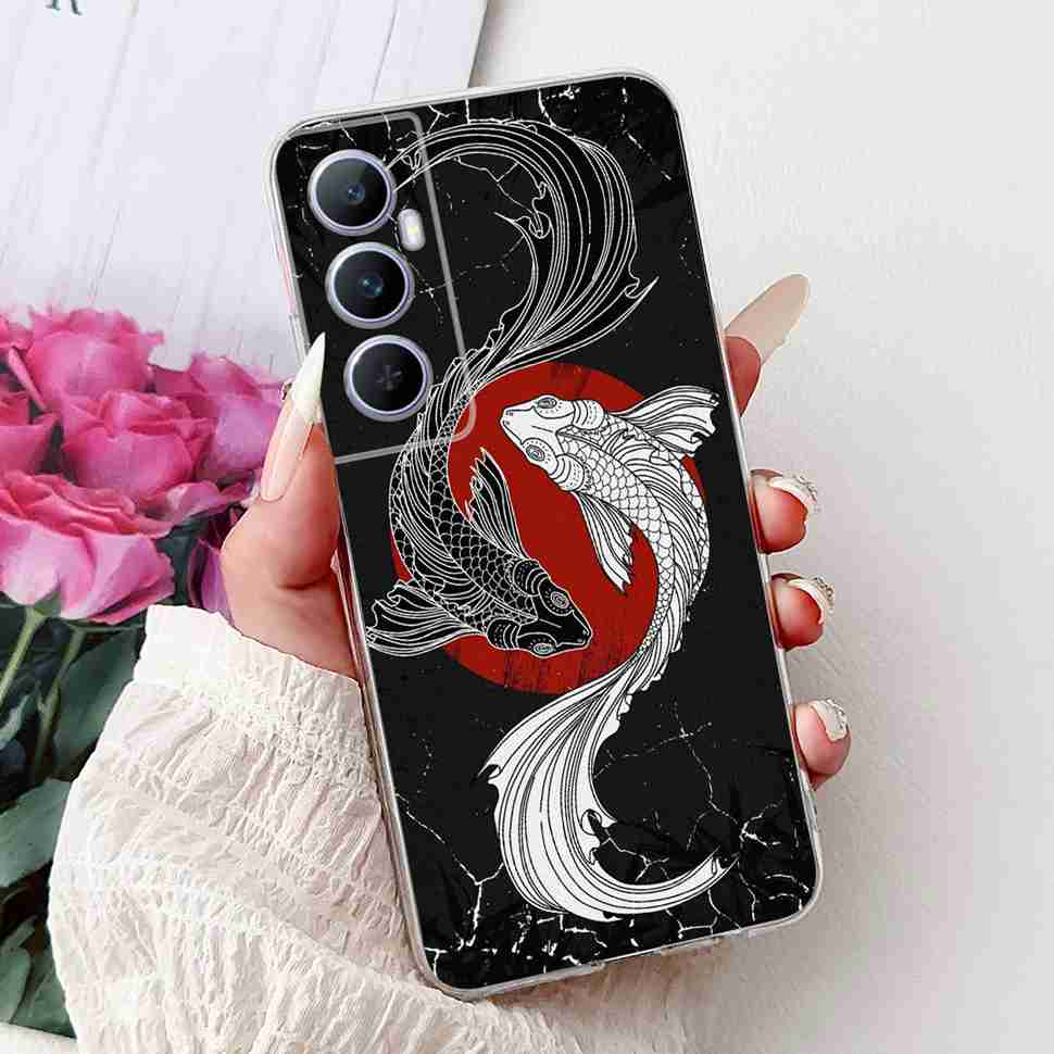For Realme C65 Case Cute Cartoon Butterfly Cover Soft Silicone Phone Case Fundas For Realme C 65 C65 RealmeC65 4G Bumper