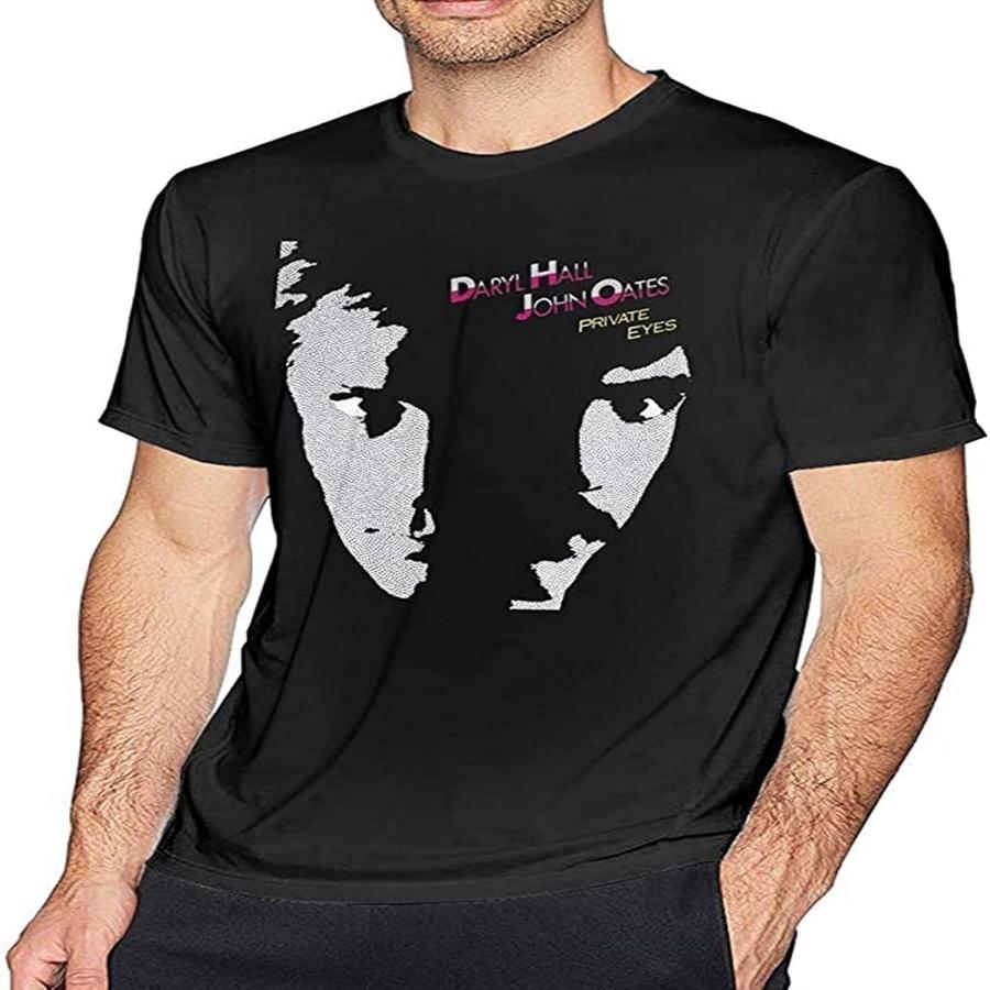 Daryl Hall & John Oates T-Shirt Unisex Black Mens Tees S