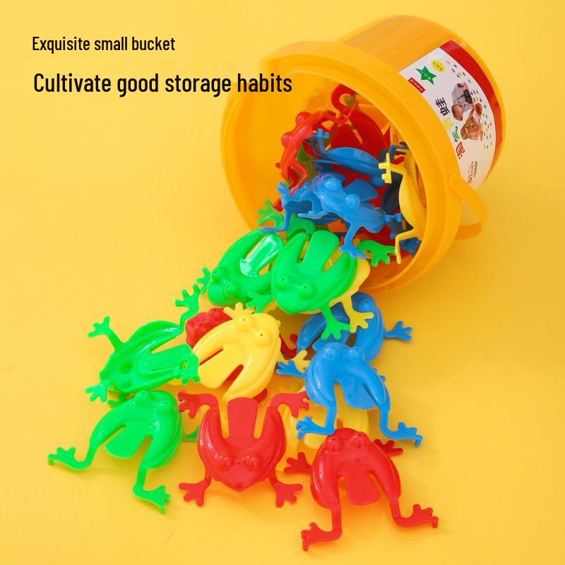 

Children s Interactive Jumping Frog Toy - Green Plastic Bouncing Toad, Post-Nostalgic Parent-Child Fun