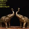 Antique Copper Ornament Yuanbao Ruyi Water Absorbing Elephant Home Office Desktop Gift Large Auspicious Fortun