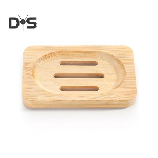 Soap Box Holder High Durability Not Easily Deformed Easy To Clean Bamboo Case Tray Decorative Wooden Soap Drain Holder