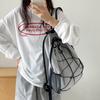 Korean Casual Style Nylon Backpack for Women's Travel, Lightweight Design, Niche, Large Capacity Student Outdoor Hiking Bag
