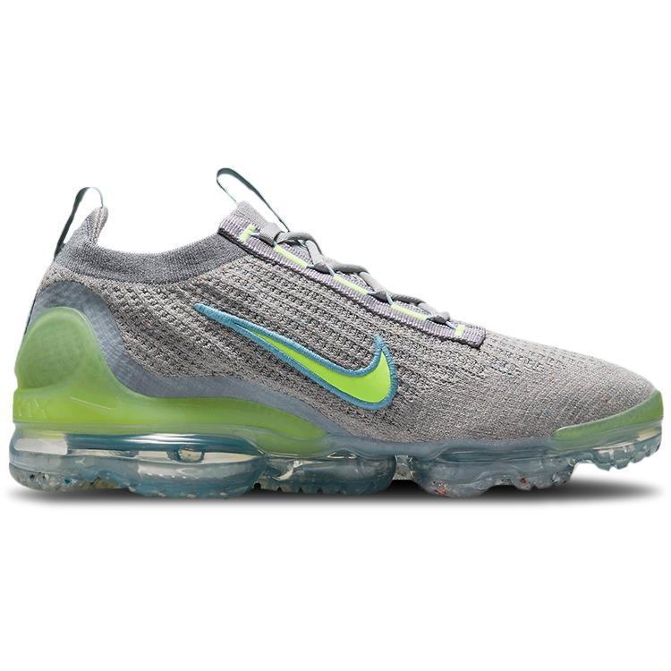 New Nike Air VaporMax 2021 Fk Particle Grey Liquid Lime DH4084-003