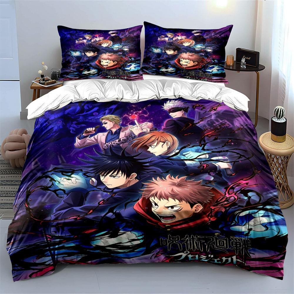 Anime Poster Art Set – Fantasy Adventure Decor Multiple Sizes Kid'S And Adults' Bedroom Exquisite 3Pc Bedding Set, Gift