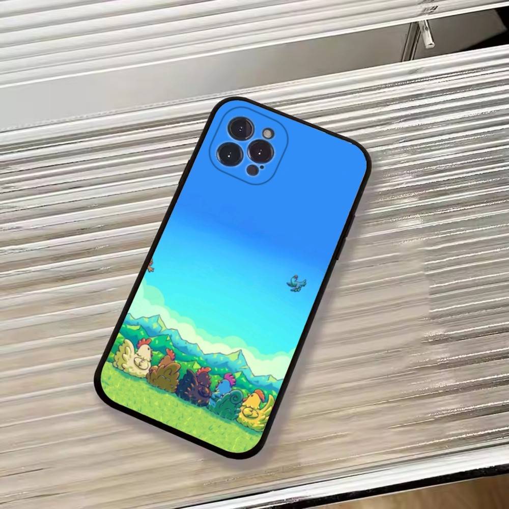 Funny Game S-Stardew valley Phone Case For iPhone 17, 16,15,14,13,12,11 Plus,Pro Max, Others Soft Black Cover