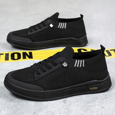 Herren Sommer Freizeit Laufschuhe mit weichen Sohlen, atmungsaktive und bequeme Walkingschuhe und elastischen Bändern
