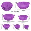 Silicone Baking Pan - High Heat Resistant, Easy to Clean, Round Mold for Air Fryers