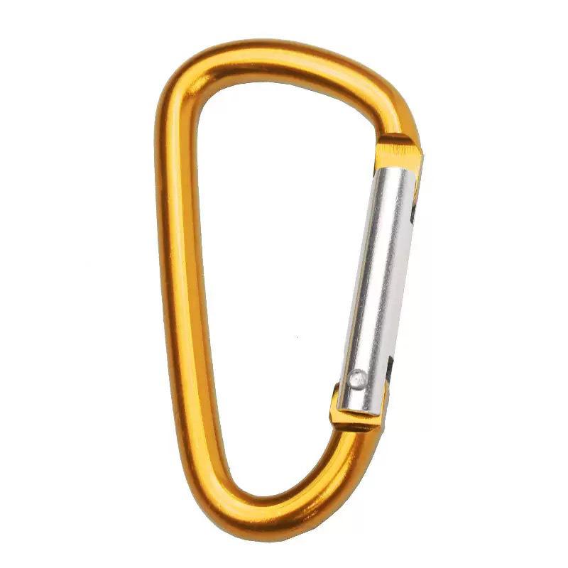 

No. 5 D-shaped Aluminum Quick-Release Carabiner Hook for Outdoor Gear and Travel