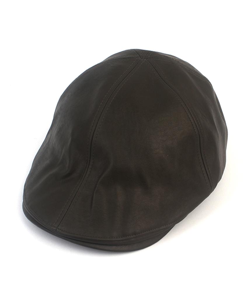 Yunibeosyeolkemiseuteuli Basic Leather Khaki Hunting Cap