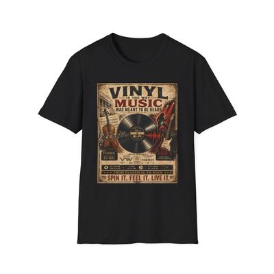 Vinyl Musik Retro Schallplatten Design T-Shirt | Vintage Musik Poster Tee