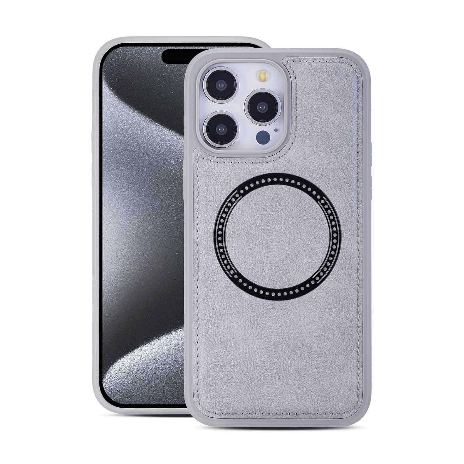 

Magnetic Leather iPhone Protective Case for 17PROMAX: Drop-Proof, Charging Compatible iPhone 17 Pro Max