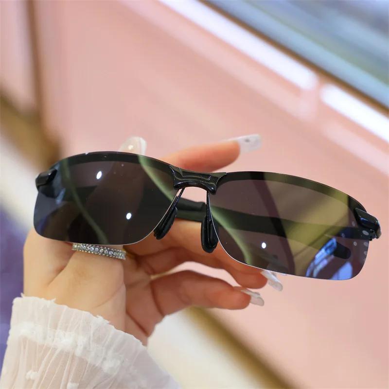 Oversize Monoblock Sunglasses Men Fashion Mirror Sports Goggle for Skiing Trendy Women Anti-UV Outdoor Hiking Sun Glasses